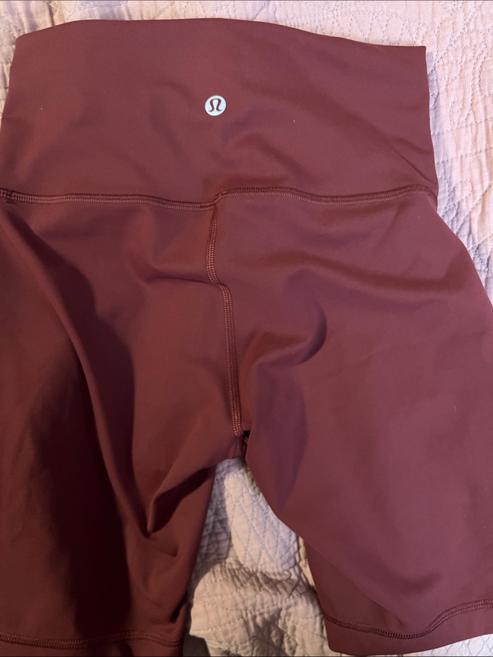 #220 Lululemon Align HR Short 6” Red Merlot Brown Size 4 NWOT - Picture 6 of 6